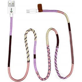 Vorson Handmade Purple Mix Micro 100 cm Şarj ve Data Kablosu