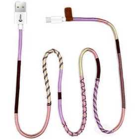 Vorson Handmade Purple Mix Micro 100 cm Şarj ve Data Kablosu