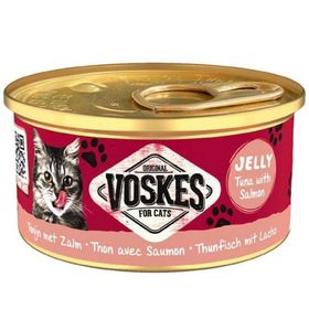 Voskes Ton Balıklı Somon Jelly 85 gr Kedi Yaş Konservesi