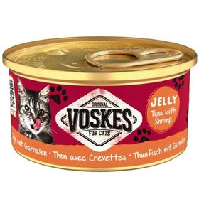 Voskes Ton Balıklı ve Karidesli Jelly 85 gr Kedi Yaş Konservesi