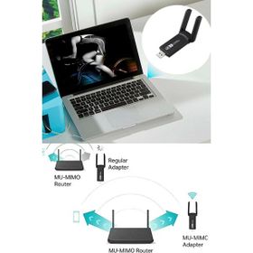 Vothoon Dual Band AC1200 USB 3.0 Adaptör Kablosuz Wifi Yükseltici