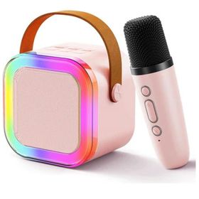 Vothoon KN-14 Kablosuz Mikrofonlu RGB Karaoke Bluetooth Hoparlör