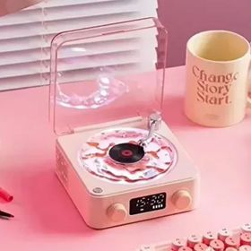 Vothoon Waves Nostalji Plak Görünümlü Bluetooth Hoparlör