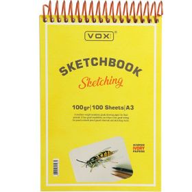 Vox Art A3 100 Yaprak Ivory Kağıt 100 gr Eskiz Çizim Defteri