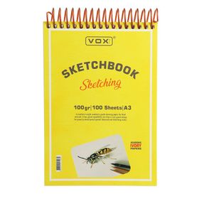 Vox Art A3 100 Yaprak Ivory Kağıt 100 gr Eskiz Çizim Defteri