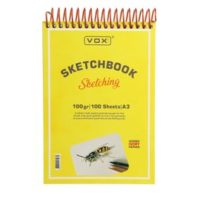 Vox Art A3 100 Yaprak Ivory Kağıt 100 gr Eskiz Çizim Defteri