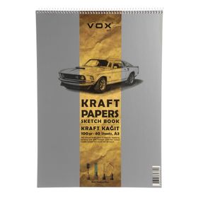 Vox Art A3 40 Yaprak 100 gr Kraft Defter