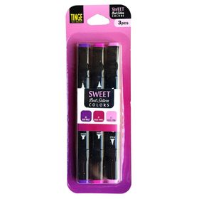 Vox Art MSW3 3'lü Tinge Çift Uçlu Sweet Marker Seti