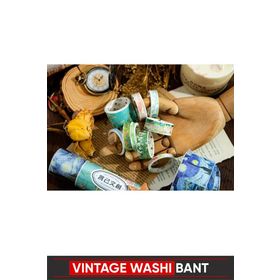 Vox Art Vintage Washi 10'lu Retro Desenli Kağıt Bant