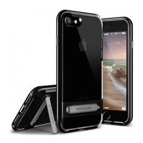 Vrs Design iPhone 8-7 Crystal Bumper Jet Black Kılıf