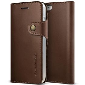 Vrs Design iPhone 8-7 Native Diary Dark Brown Kılıf