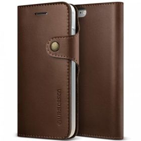 Vrs Design iPhone 8-7 Native Diary Dark Brown Kılıf