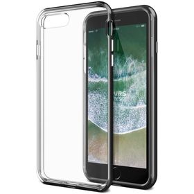 Vrs Design iPhone 8 Plus 7 Plus Metallic Black New Crystal Bumper Kılıf
