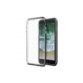 Vrs Design iPhone 8 Plus 7 Plus Metallic Black New Crystal Bumper Kılıf