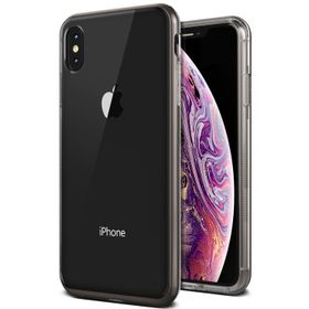 Vrs Design iPhone Xs Max Steel Silver Crystal Bumper Kılıf