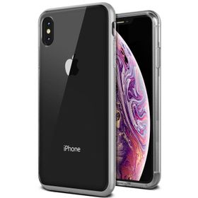 Vrs Design iPhone Xs Max Steel Silver Crystal Bumper Kılıf