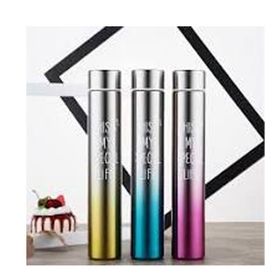 Vuki Ince Uzun Paslanmaz Çelik 300 ml Sarı Termos