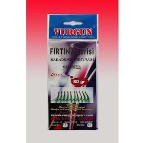 Vurgun 80 gr 10 İğneli Kısa Köstek Yeşil Organze Çapari