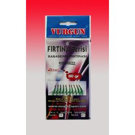 Vurgun 80 gr 10 İğneli Kısa Köstek Yeşil Organze Çapari