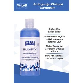 W-Lab Kozmetik Hızlı Uzama Sağlayan 400 ml Bakım Şampuanı