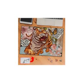 W1412 Kaplan Çiçekler Kelebek 240 Parça Puzzle Yapboz Tablo
