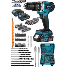 Wacker Pro Germany 013 Yeni Akilli Sistem Komursuz Motor 258 VF 90 Parça Çift Akülü Vidalama Matkap