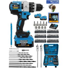 Wacker Pro Germany 013 Yeni Akilli Sistem Komursuz Motor 258 VF 90 Parça Çift Akülü Vidalama Matkap