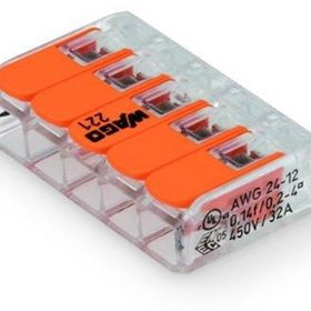 Wago 221 415 5'li Yaylı Tırnaklı 1 Adet Klemens