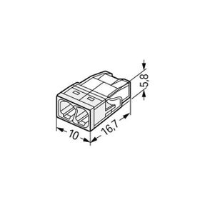 Wago 2273-202 100 Adet 2x2 5 mm2 Buat Klemensi