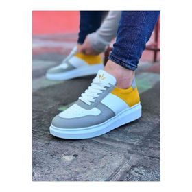 Wagoon WG011 Beyaz Sarı Erkek Casual Ayakkabı