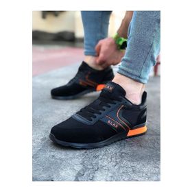Wagoon WG014 Siyah Turuncu Erkek Spor Ayakkabı