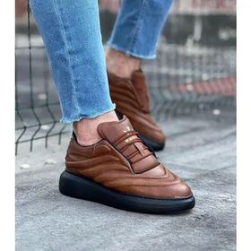 Wagoon WG094 Taba Siyah Erkek Günlük Ayakkabı