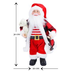 Waldern 20x30 cm Ayıcıklı Noel Baba Yılbaşı Süs