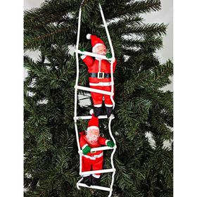 Waldern Merdivenli 2'li Noel Baba 70 cm Yılbaşı Süsü