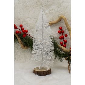 Waldern Mini Beyaz Çam Ağacı 25 cm Yılbaşı Süsü