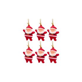 Waldern Noel Baba 6'lı Yılbaşı Çam Ağacı Süsü