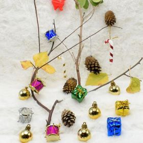 Waldern Yılbaşı Çam Ağacı 24 Parça 3 cm Karışık Süs Paketi