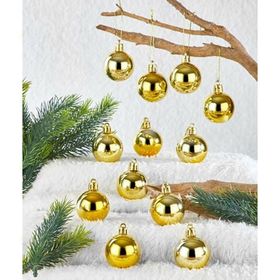 Walke Gold 4 cm 24'lü Cici Top Yılbaşı Çam Ağacı Süsü