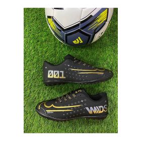 Walked MDS001 Siyah Altın Erkek Halı Saha Futbol Ayakkabısı