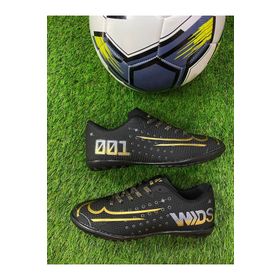 Walked MDS001 Siyah Altın Erkek Halı Saha Futbol Ayakkabısı