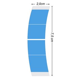 Walker Tape Lace Front Mini's Oval 3/4 3 1.90x7.62 cm 72 Adet Protez Saç Bandı