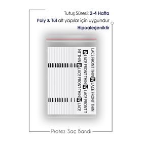 Walker Tape Lace Front Thin Düz 1x3 inç 2.5x7.5 cm 36 Adet Protez Saç Bandı
