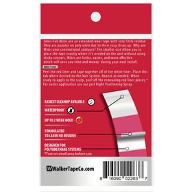 Walker Tape Sensi Ttak Mini's Oval 2.0x7.5 cm 72 Adet Protez Saç Bandı