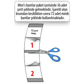 Walker Tape Ultra Hold Mini's 3/4 3 1.90x7.62 cm Protez Saç Bandı