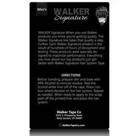 Walker Tape Walker Signature Tape Mini's Oval 3/4" 3" 1.90x7.62 cm Protez Saç Bandı