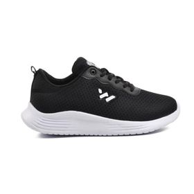 Walkway Aldan Siyah-Beyaz Fileli Unisex Spor Ayakkabı