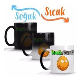 Wall Nut Plants ve Zombies Sihirli Porselen Kupa