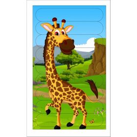 Walldeco Eğitici Öğretici Zeka Geliştirici Sevimli Ahşap Çubuk Puzzle