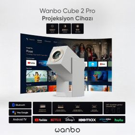 Wanbo Cube 2 Pro Beyaz Projeksiyon Cihazı