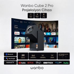 Wanbo Cube 2 Pro Lacivert Projeksiyon Cihazı